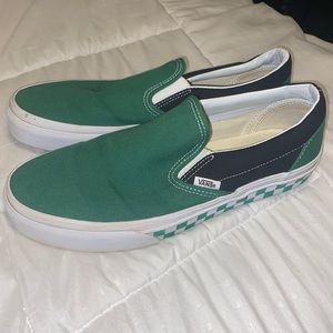 Green/White/Black Vans